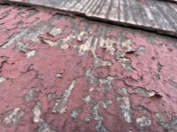 塗膜の剥離写真