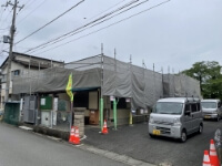 足場仮設・養生写真