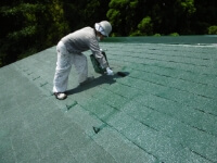 足場の解体・最終確認写真